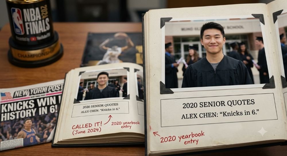 He Wrote Knicks in 6 in His 2020 Yearbook He Was Right