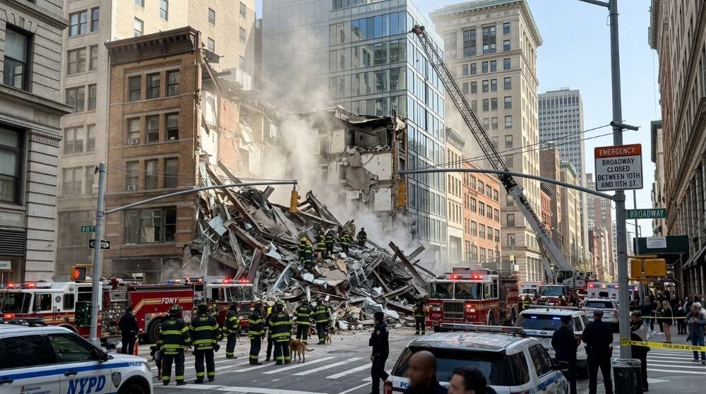 The Former Pfizer HQ Almost Collapsed in Midtown Manhattan